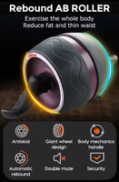 BunnyHi JFL007 Vente en gros Fitness Workout Indoor Exercice ABS Multifonction Ab Coaster Roue Taille fine Abdominal Roller Wheel