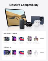 Chargeur portable Anker Nano 10 000 mAh, sortie maximale 30 W, compatible USB-C, iPhone 16/15 Series, MacBook, pour Galaxy, USB-C intégré