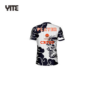 All'ingrosso Logo personalizzato Esport Jersey 100% poliestere rapido asciutto <span class=keywords><strong>t</strong></span>-<span class=keywords><strong>Shirt</strong></span> comoda camicia da gioco - Product Image 3