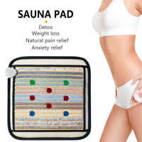 FITKANG Tapis PEMF portable, coussin chauffant personnalisé avec cristaux pour sauna, idéal pour chaises et sièges à domicile