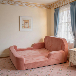 Nouveau lit enfant sans structure en carton, personnalisable avec matelas et impression <span class=keywords><strong>de</strong></span> logo, en promotion directe usine, idéal pour chambre d'enfant et crèche - Product Image 2