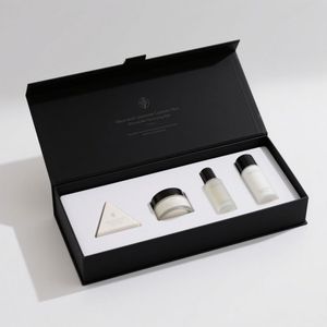 Custom Size Luxury Cardboard Printed <b>Packaging</b> Cosmetics <b>Packaging</b> Cleansing Milk Toiletries Product Magnetic <b>Paper</b> Box - Product Image 3