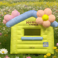 Tente gonflable portable pour événements, cabine photo gonflable, personnalisable avec logo, pour festivals, fêtes, lumières, maison de Noël
