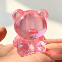 Jouets anti-stress en forme d'ours en maltose de haute qualité, à rebond lent, transparents, en forme d'ours en sucre