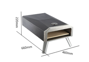 Forno per <span class=keywords><strong>Pizza</strong></span> a Gas per Uso Commerciale e Domestico, in Acciaio Inox, Resistente, per Esterni, per Pizze da 16 Pollici con Riscaldamento Uniforme - Product Image 5