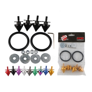 Yuechi JDM ספייק אלומיניום שחרור מהיר מחברים ערכת הפתח רכב אוטומטי פגוש תא מטען פגוש מכסים - Product Image 2