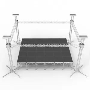 Used Outdoor Stage Cover Truss Roof With Sound Wings For Sale In TRUSS factory