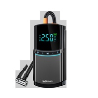 Pompe à air portable sans fil pour voiture, gonfleur de pneus électrique automatique, jauge de pression des pneus, voyant lumineux d'avertissement, modèle monocylindre