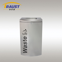 Traust 50L aéroport intérieur en acier inoxydable poubelle poubelle poubelle usine fournisseur fabricant poubelle