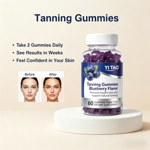 Gomitas bronceadoras OEM, gomitas vitamínicas con sabor a arándanos, que promueven la salud de la piel y mejoran el efecto bronceador - Product Image 4