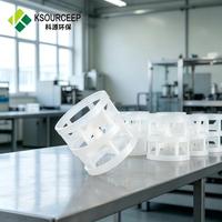 Anneaux Pall en PVDF de 38 mm pour le transfert de masse dans les colonnes de distillation de produits chimiques fins