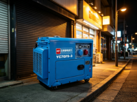 Générateur diesel silencieux 10 kVA, puissance nominale 6,5 kW, puissance maximale 7,5 kW, démarrage électrique portable, groupe électrogène diesel avec AVR, réservoir de carburant de 25 L, 230 V, 400 V, 50 Hz