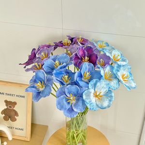Yasunobu – fleurs de tulipes artificielles en soie, pétales doubles imprimés en 3D, pour décoration de mariage, de la maison, accessoires de photographie - Product Image 2