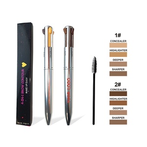 <span class=keywords><strong>Penna</strong></span> per <span class=keywords><strong>Trucco</strong></span> 4 in 1 ad Alta Pigmentazione con Etichetta Privata, <span class=keywords><strong>Penna</strong></span> per Labbra, Occhi, Illuminante, Contorno e Eyeliner a Lunga Durata - Product Image 1
