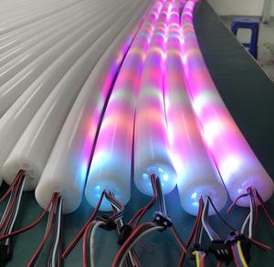 360 degrés LED néon DC12V 24V Flexible rond silicone néon corde <span class=keywords><strong>Tube</strong></span> D20 D24 pour bricolage LED lustre lumières - Product Image 3