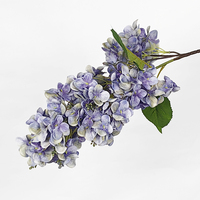 Buket bunga Hydrangea imitasi hidup untuk dekorasi dalam ruangan dan penggunaan acara