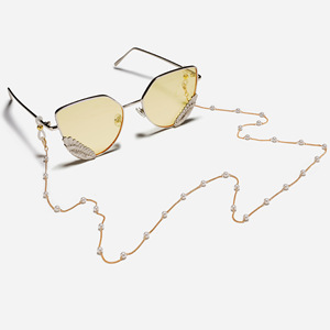 <span class=keywords><strong>Cadena</strong></span> <span class=keywords><strong>para</strong></span> <span class=keywords><strong>Lentes</strong></span> de Sol y Gafas, con Perlas Blancas Elegantes, Accesorios de Moda al por Mayor - Product Image 5