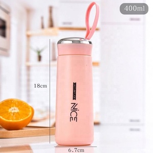 2024 New Nutrition Milk Shake Protein Creative Drink Glass <b>Bottle</b> 400ML <b>Plastic</b> Glass Double Insulation Shake <b>Bottle</b> - Product Image 2