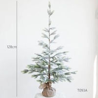 Sapin de Noël artificiel réaliste en pin, 3, 4 ou 5 pieds de haut, pour la décoration de la maison, du bureau, des fêtes de Noël et des jardins intérieurs