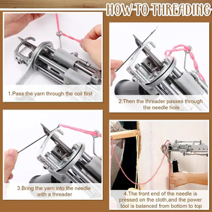Commercio all'ingrosso 2 in 1 Tufting pistola per tappeto elettrico tappeto da cucire macchina da ricamo tappeto elettrico tessitura floccaggio macchina - Product Image 6
