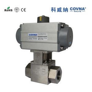 COVNA Válvula de Bola Neumática de Acero Inoxidable de Alta Presión de 2 Vías y 25 mm, Roscada, 3000 PSI / 5000 PSI / 6000 PSI, HK-58-G 5000 PSI - Product Image 4