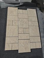 Pierre de parement en pierre calcaire beige naturelle, durable, à prix abordable, pour cheminée de villa de luxe, surface fendue