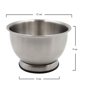 Mortaio e pestello in acciaio inossidabile, diametro 12 cm, utensile da cucina per macinare erbe e spezie - Product Image 2