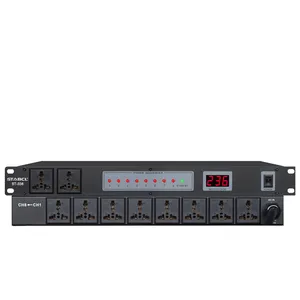 ST-338 8 Kanäle Power Management intelligente Power Sequence Controller für Veranstaltungen Konzerte DJ Club Bar