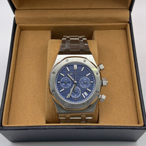 Montre à quartz pour homme avec boîtier en acier inoxydable étanche, verre saphir, mouvement VK63, montre-bracelet de mode pour affaires - Product Image 1