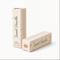 Boîte en papier personnalisée pour produits cosmétiques (gloss à lèvres et maquillage) avec logo sur mesure et design d'emballage élégant