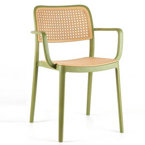 आधुनिक सस्ती कीमत आउटडोर गार्डन फर्नीचर स्टैकबल प्लास्टिक रेटन डाइनिंग चेयर स्टैकेबल रेस्तरां कुर्सियां - Product Image 1