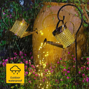 <span class=keywords><strong>Lampe</strong></span> solaire LED Garden Star pour extérieur, étanche, cascade d'eau, suspension pour bouilloire avec lumière LED - Product Image 5