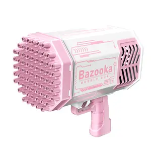 Amazoned Top Seller 69 lubang listrik otomatis pistol gelembung musim panas Outdoor Bazooka Gun sabun mesin gelembung air mainan untuk anak-anak