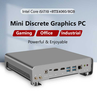 Mini PC de jeu de bureau Intel 13e génération I9 RTX 4060 8 Go de GPU 64 Go de RAM 1 To de SSD Double écran 4K Ordinateur pour designers et joueurs