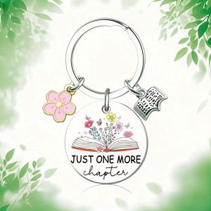 Llavero de Metal con Diseño de Libro, Divertido y Bonito, con Logotipo Personalizado, Esmaltado, Regalo para Lectores, Mujeres y Hombres, Colgante de Amistad, Temática Literaria - Product Image 2