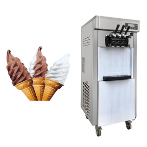 Machine à crème glacée molle verticale/de comptoir 3 saveurs 50L-60L/H - Product Image 6
