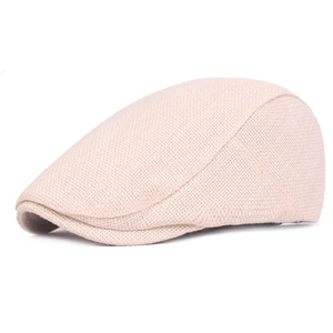 Boina de cáñamo de lino y algodón para hombre y mujer, gorro con visera, gorras de verano, Unisex - Product Image 4