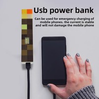 Magnetik untuk Gantungan Kunci LED Senter Kecil Power Bank Bertema Game & Lampu Tongkat Pijar
