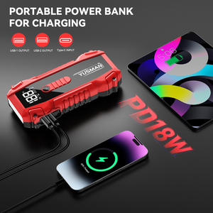 LED Işıklı, Ters Polarite Korumalı, 2800A Tepe Akımlı En İyi Araç Çalıştırma Seti Acil Durum Araç Gereçleri Seti - Product Image 3