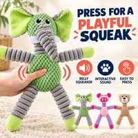 Jouet en peluche interactif pour chien, style dessin animé, doux, couineur, spécial pour chiens, vente chaude