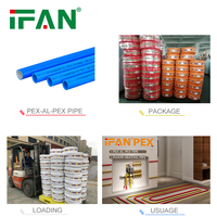 IFAN Multicouche PEX Composite Tuyaux Plomberie Tube Chevauchement Bleu Couleur Aluminium Plastique PEX Al PEX Tuyau Pour L'eau