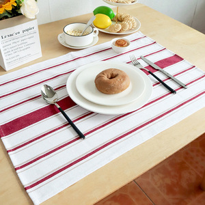 ผ้าเช็ดครัวลายทางย้อมเส้นด้าย ผ้าฝ้าย 100% รูปทรงสี่เหลี่ยมผืนผ้า สำหรับใช้ในบ้าน ซักเครื่องได้ - Product Image 5