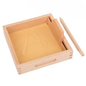 Đồ Chơi Montessori Dạy Học Trẻ Em Bằng Gỗ Câu Đố Đồ Chơi Hộp Cạo Cát Trẻ Em Giáo Dục Sớm Trẻ Em Bảng Cát Viết