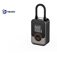 Gonfleur de pneu numérique à double écran Pompe à air pour compresseur d'air électrique portable sans fil pour voiture, moto, vélo et bicyclette