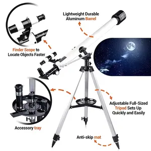 Kính thiên văn Kính thiên văn di động khúc xạ chân máy Bộ chuyển đổi điện thoại kính viễn vọng truyền cao nhiều lớp