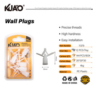 Embout mural creux à trois branches pour cloisons alvéolées, emballage numéroté, 10*27MM, 5 pièces