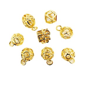 Zircon Hollow Out Pendant Mixed Shapes DIY Jewelry Accessories Necklace <b>Bracelet</b> Earrings Material Wholesale - Product Image 5