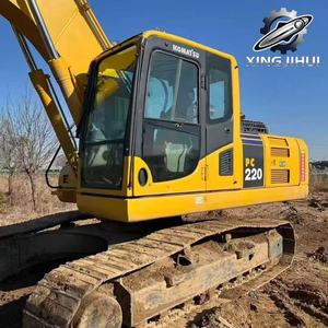 Excavatrice Komatsu PC220 de 22 tonnes, d'occasion, de marque japonaise, moteur Cummins, excavatrice sur chenilles, d'occasion, provenant du Japon. - Product Image 5