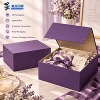 Coffret Cadeau Personnalisé de Bougies Cosmétiques et Bijoux, Boîtes Rigides en Carton Ondulé de Luxe Moderne à Fermeture Magnétique pour Petites Entreprises
