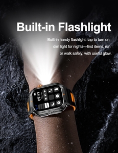 Reloj Inteligente Deportivo para Hombre OEM 2025 Trend New YK12, Cuadrado, con Calendario, 1000mAh, Linterna de Larga Duración, Monitor de Ritmo Cardíaco, Resistente al Agua IP68 - Product Image 3